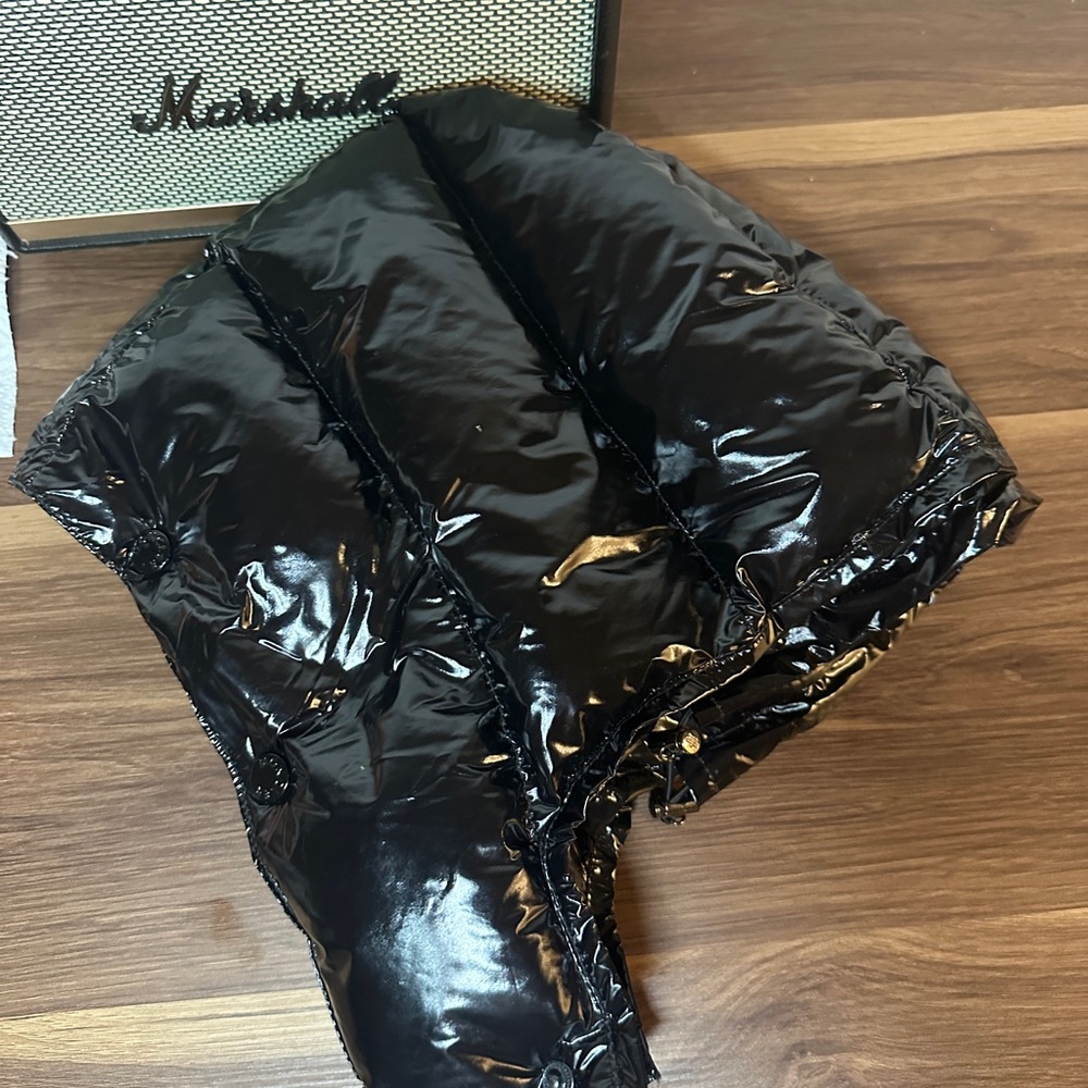 Moncler Shiny Black Puffer Hat